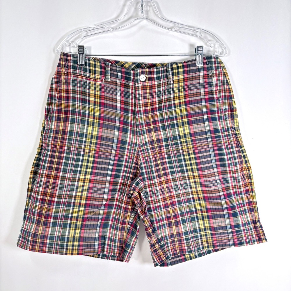 Polo Ralph Lauren Shorts Multicolor Plaid Authentic India Madras Mens 32